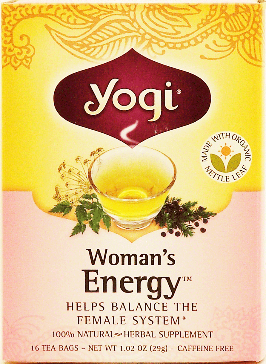 Yogi  woman's energy herbal supplement tea, 16-bags Full-Size Picture